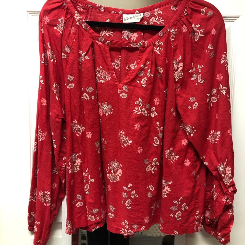 Red Floral Shirt